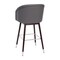 Flash Furniture 30" Gray LeatherSoft Barstool with Wood Legs, PK 2 2-AY-1928-30-GY-GG - alternate 5